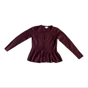 Small Burgundy Wine Cotton On Cardigan